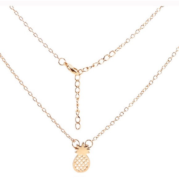 Gold Pineapple Necklace - Picture 2 of 6